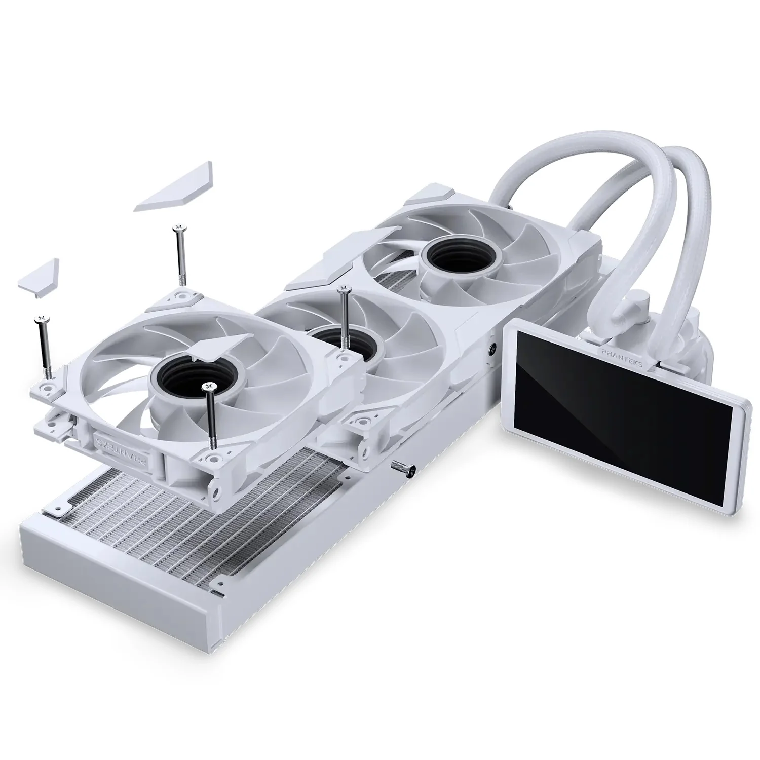 Phanteks Glacier One 360M25G2-LCD All in One Liquid CPU Cooler, White - Image 4