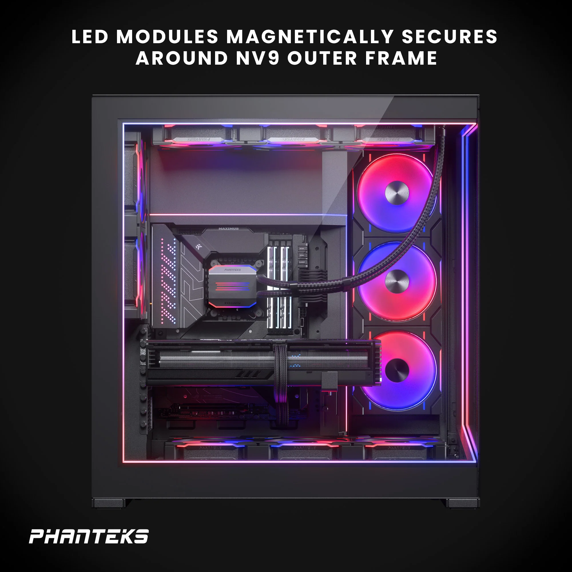 Phanteks NV9 Premium DRGB Kit - Black - Image 3