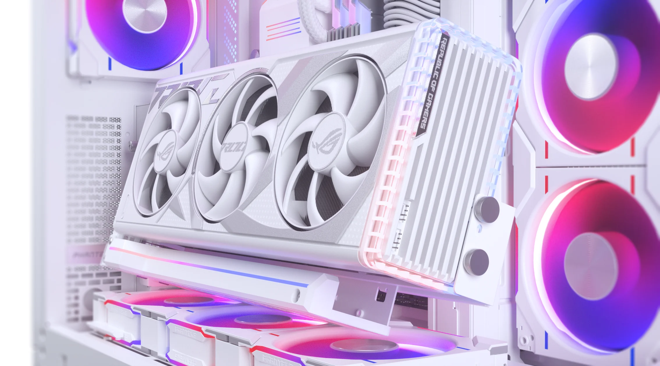 Phanteks PCI-E 5.0 Premium Vertical GPU Bracket - White - Image 9